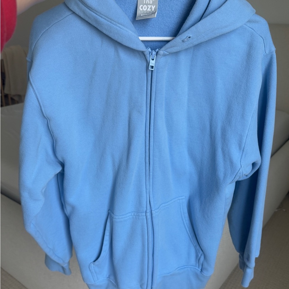 Aritzia Cozy Fleece Boyfriend Zip Hoodie